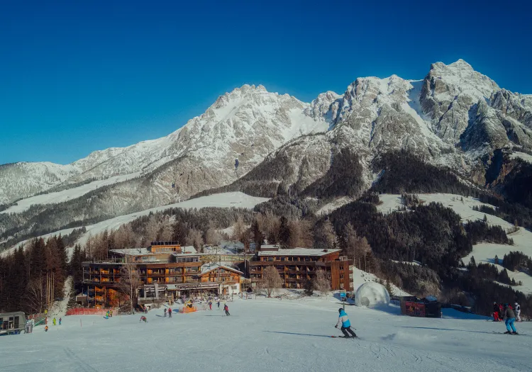 Skipiste und Winterausblick
