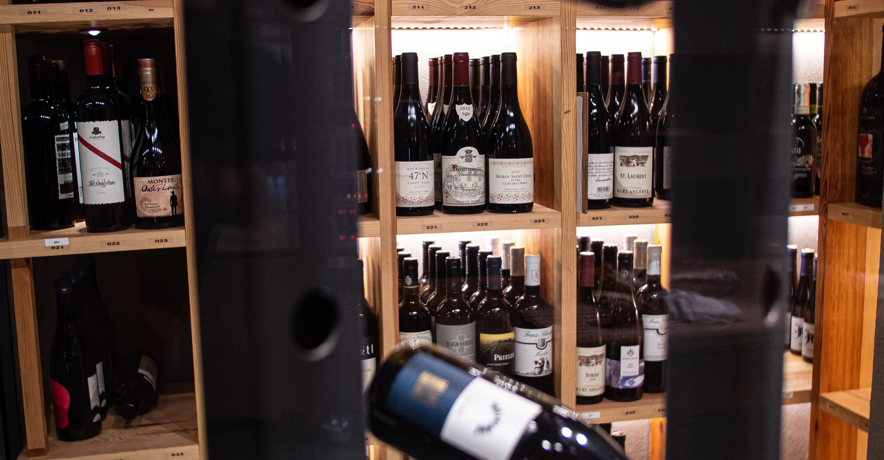 Weinschrank im Hotel