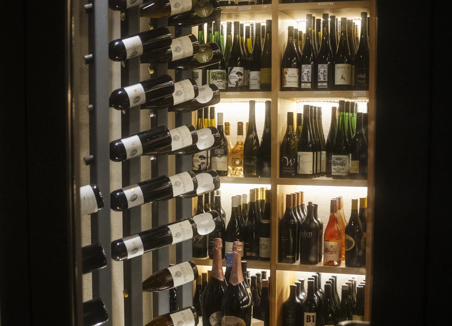 Weinschrank im Hotel