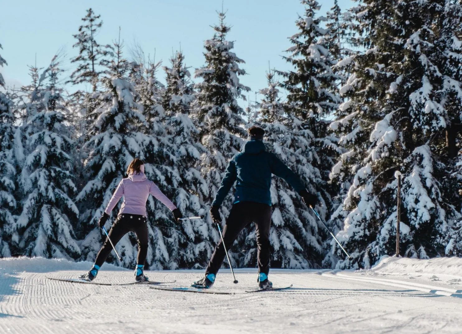Langlaufen im Winter